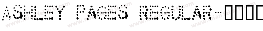 Ashley Pages Regular字体转换